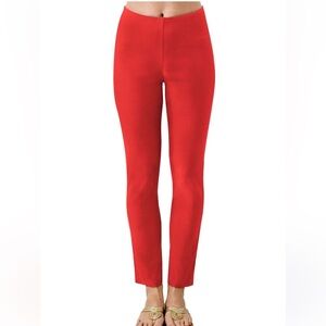 Gretchen Scott Bright Red Spandex Gripeless Pants